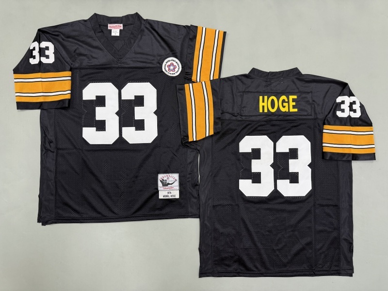 Men 2025 Pittsburgh Steelers #33 Hoge black Throwback Limited NFL Jersey style 003->pittsburgh steelers->NFL Jersey